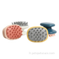 Brosse de massage pour chat multicolore Brosse de shampooing pour chien